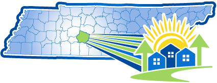 Map showing the location of Columbia in Tennessee.